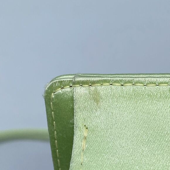 BVLGARI Light Green Satin Mini Shoulder Bag - Picture 11 of 12